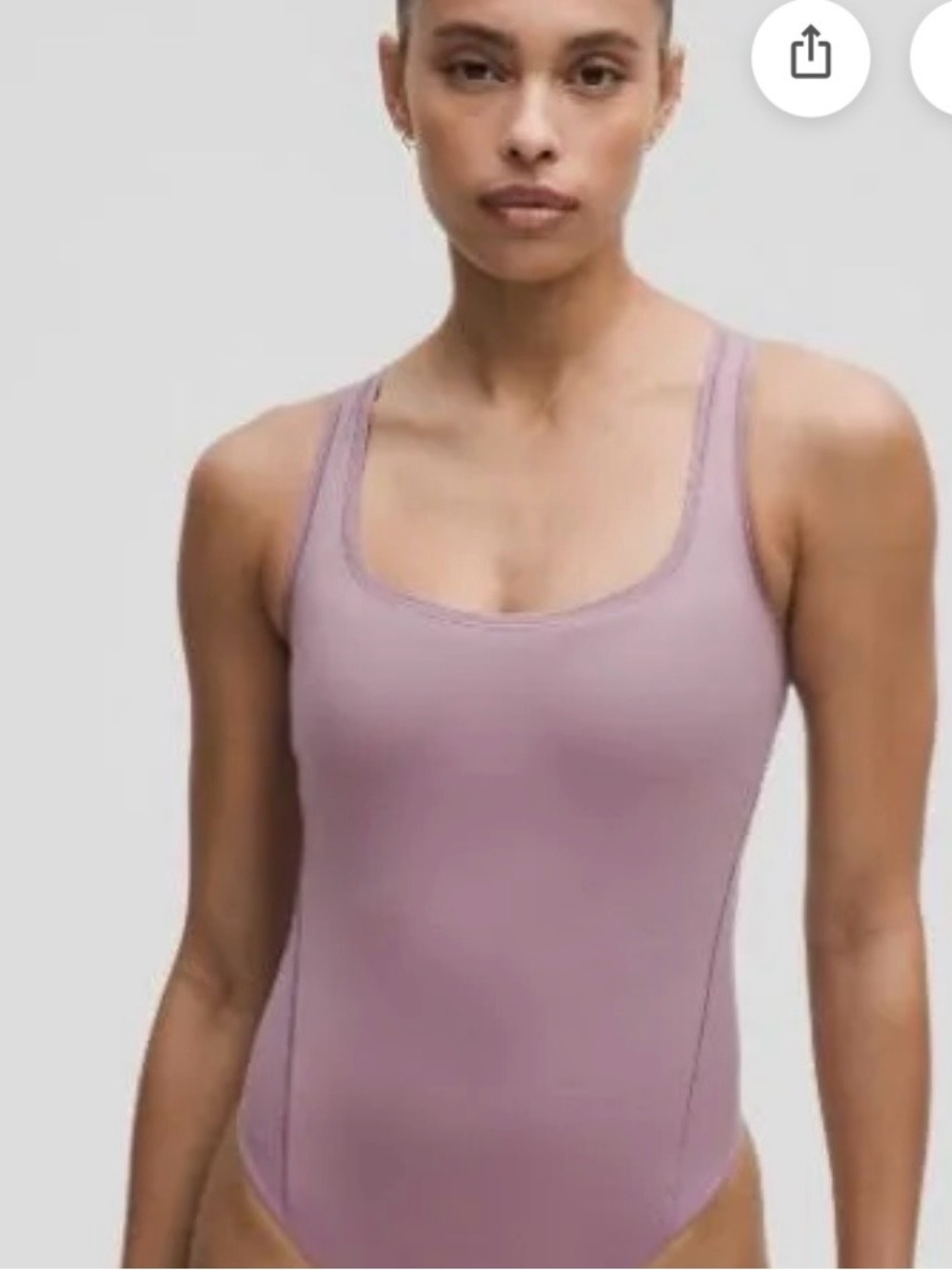 Lululemon pink haze  Scoop Neck Tank Bodysuit